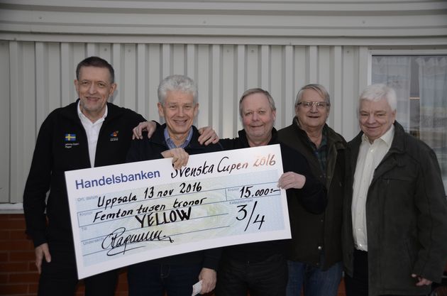 3/4:a...Yellow: Johnny Östberg, Lars Ramquist, PG Eliasson, Christer Bjäring, Anders Morath