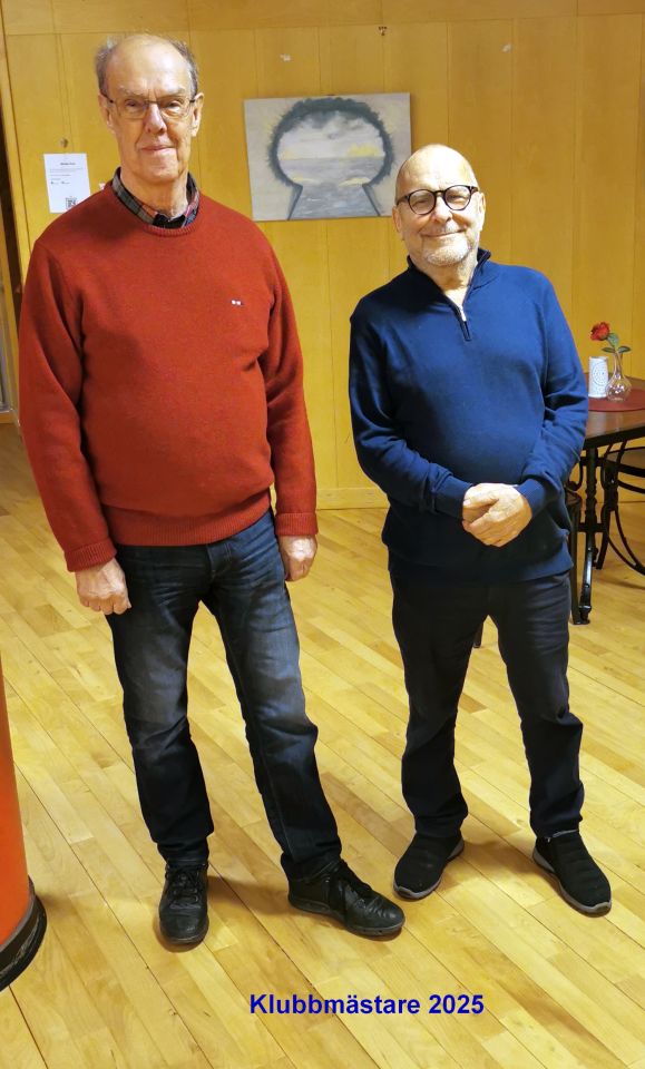 Carl Åke Frisk och Bengt-Ove Wallenstein åter klubbmästare 2025. Grattis!