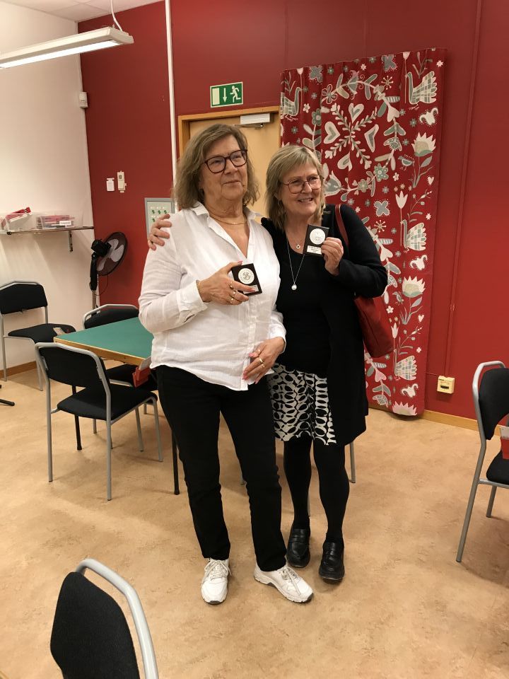 Maarit Verga och Gun-Marie Persson Köping kom tvåa