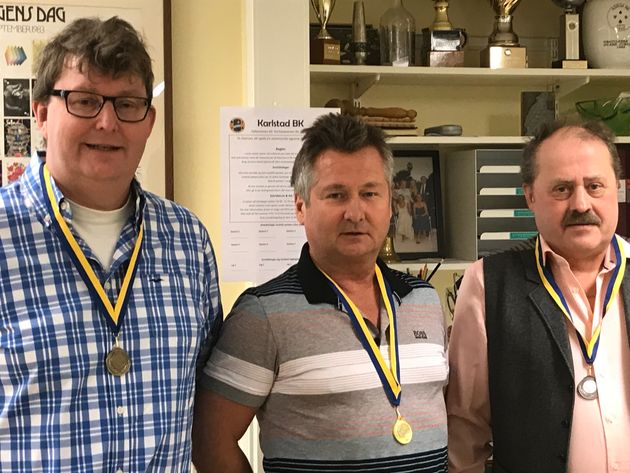 DM-Individuellt, FN vänster Torbjörn Olsson, Mikael Boss Johansson och Kent Rörqvist.