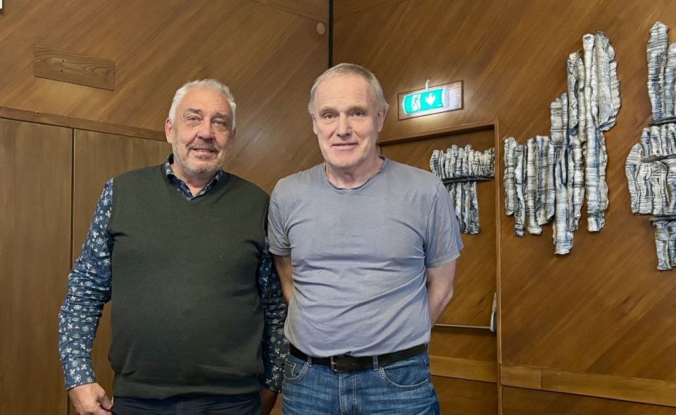 Paul Jigström och Olaus Olsson från vinnarlaget