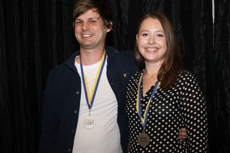 Silver till Albin Lorentzson och Andrea McGarvey. Foto: Thomas Wedin