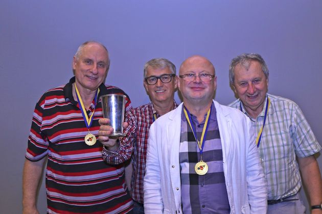 1:a 2016...Litauen med  Apolinary Kowalski, Wojciech Olanski,  Vytas Vainikonis och Jerzy Russian.