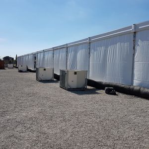 Ena halvan av spellokalens AC anläggning