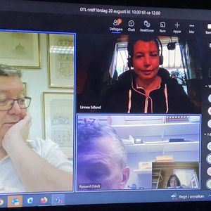 Calle, Linnea och Ryszard inför mötet