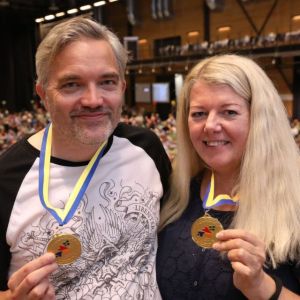Vinnare SM-par nybörjare 2024 Martin Norbäck Olivers och Malin Öberg