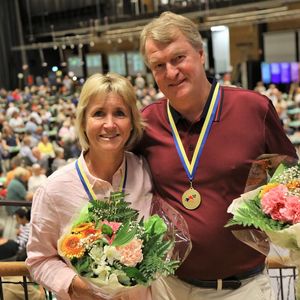 Eva och Ulf Persson, vinnare av SM Par Nybörjare 2023