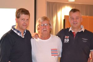 Vinnarna Per Jansson och Lars Kennethsson med TL Stefan Åstrand i mitten